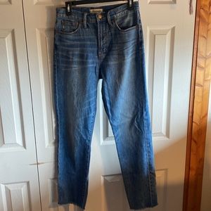 Madewell Perfect Vintage HighRise Straight Leg 5-pockets Denim Jeans Size 27